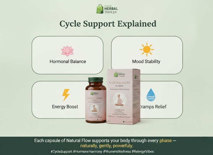 Natural Flow – Herbal Formula for Women’s Monthly cycle