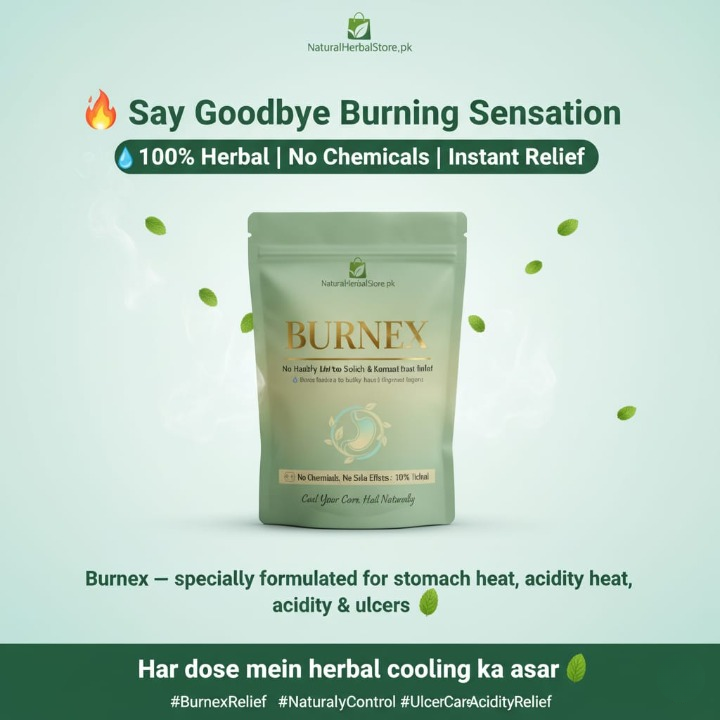 Burnex Powder — Complete Relief from Acidity, Ulcers &amp; Internal Inflammation