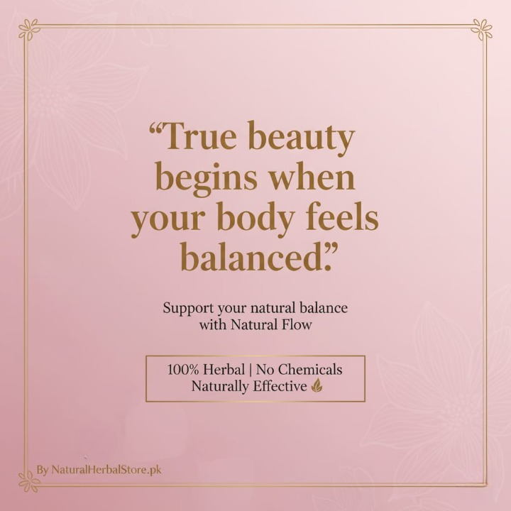 Natural Flow – Herbal Formula for Women’s Monthly cycle